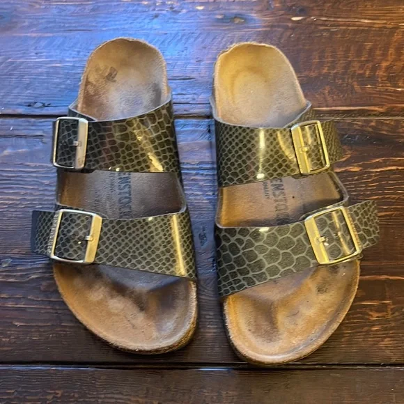 Binkenstock sandals Size 38 dark green - Picture 1 of 12